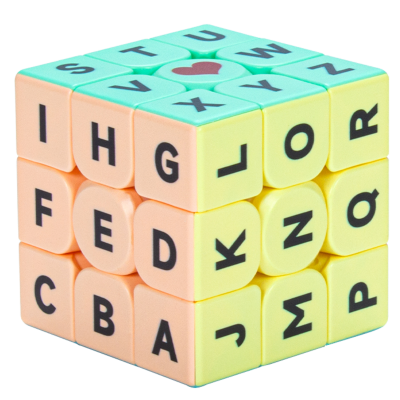 Z Cube UV Print Letters 3x3 Cube Macaron - Sticker → MasterCubeStore Z Cube UV Print Letters 3x3 Cube Macaron - Sticker → MasterCubeStore