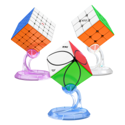 QiYi 3D Bracket Clear Transparent Purple – Display → MasterCubeStore