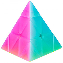 QiYi Qiming Pyraminx Jelly Transparent