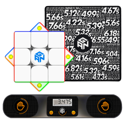 GAN Smart Cube Bundle (GAN 356I Carry, Smart Timer, Mat)