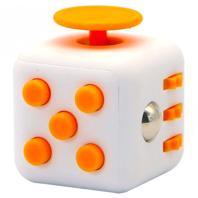 Fidget Cube White/Orange Fidget Cube White/Orange